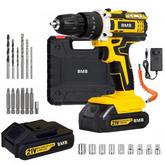 Kit de Furadeira Multifuncional 21V Recarregável com 2 Baterias Incluídas
