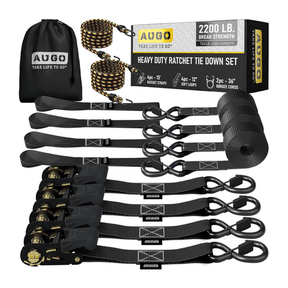 Kit 15pc de Cintas de Amarração com Catraca de 5m e Força de Ruptura de 1000kg - CargoClich