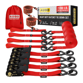 Kit 15pc de Cintas de Amarração com Catraca de 5m e Força de Ruptura de 1000kg - CargoClich