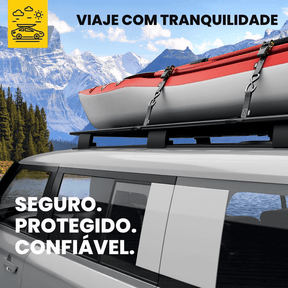 Kit 15pc de Cintas de Amarração com Catraca de 5m e Força de Ruptura de 1000kg - CargoClich