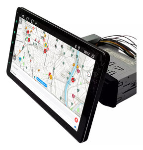 CETRAL MULTIMIDIA UNIVERSAL WIFI ANDROID 12 TELA FLUTUANTE TOUCH 1DIN (PARA QUALQUER CARRO) + CÂMERA DE RÉ