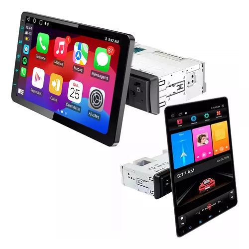 CETRAL MULTIMIDIA UNIVERSAL WIFI ANDROID 12 TELA FLUTUANTE TOUCH 1DIN (PARA QUALQUER CARRO) + CÂMERA DE RÉ