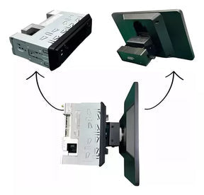 CETRAL MULTIMIDIA UNIVERSAL WIFI ANDROID 12 TELA FLUTUANTE TOUCH 1DIN (PARA QUALQUER CARRO) + CÂMERA DE RÉ