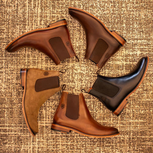 Bota Chelsea Masculina Em Couro Legítimo Estilo Italiana