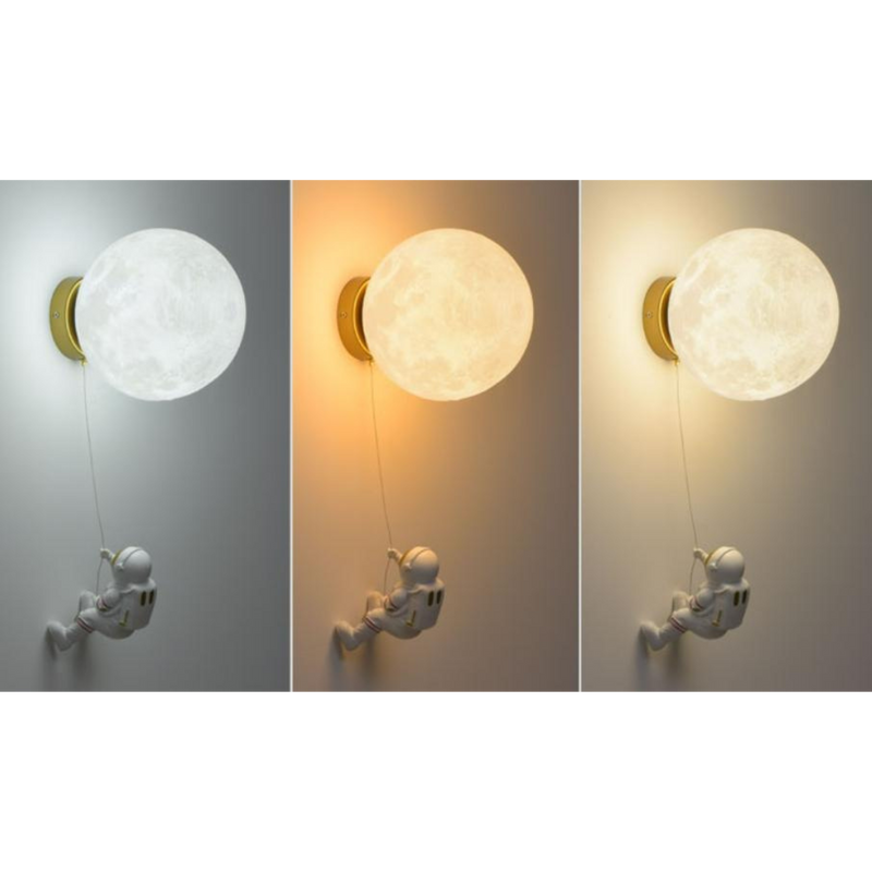 Luminária de Parede Lua e Astronauta - AstroStar™