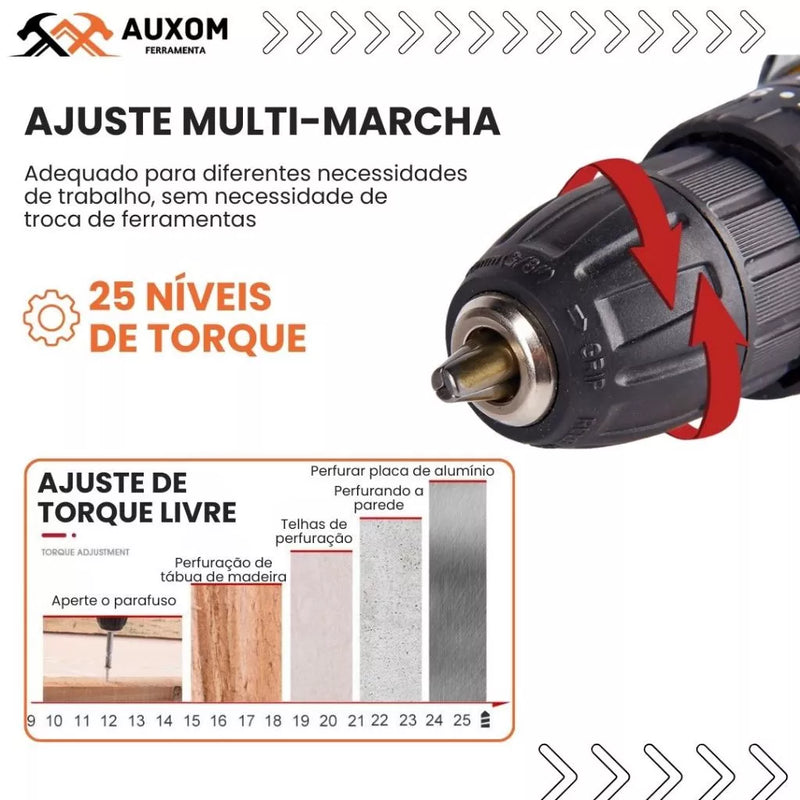 [COMPRE 1 LEVE 2] PARAFUSADEIRA FURADEIRA DE IMPACTO (48v)
