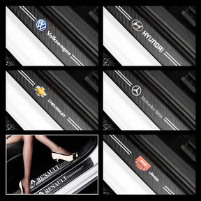 CarbonFilm™ Protetor de Soleira Anti-risco Premium - 4 Pçs