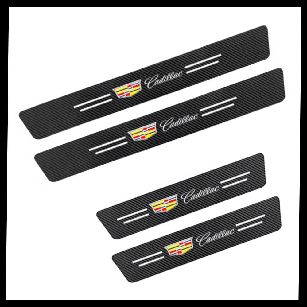 CarbonFilm™ Protetor de Soleira Anti-risco Premium - 4 Pçs