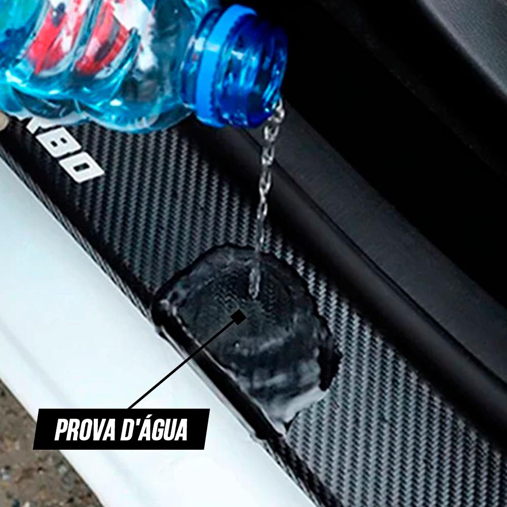 CarbonFilm™ Protetor de Soleira Anti-risco Premium - 4 Pçs