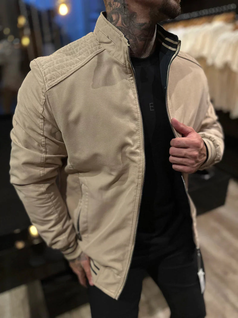 JAQUETA PREMIUM CASUAL REVERSIVEL BEGE/PRETA (PAGUE 1 E LEVE 2)