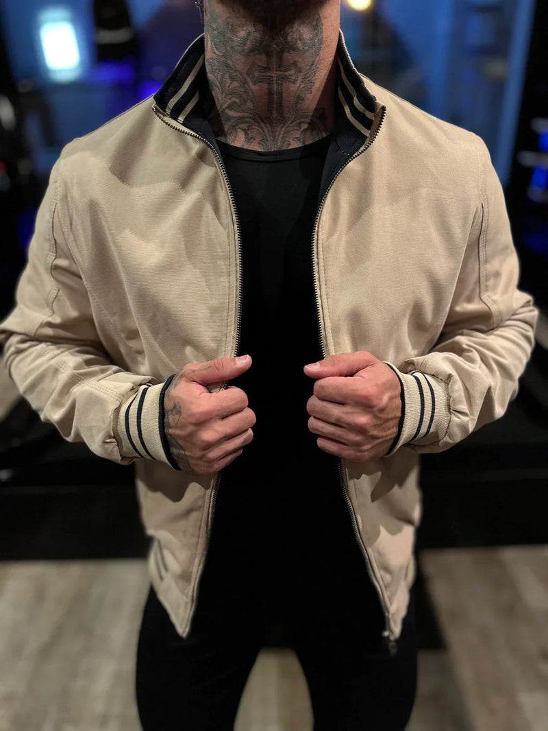 JAQUETA PREMIUM CASUAL REVERSIVEL BEGE/PRETA (PAGUE 1 E LEVE 2)